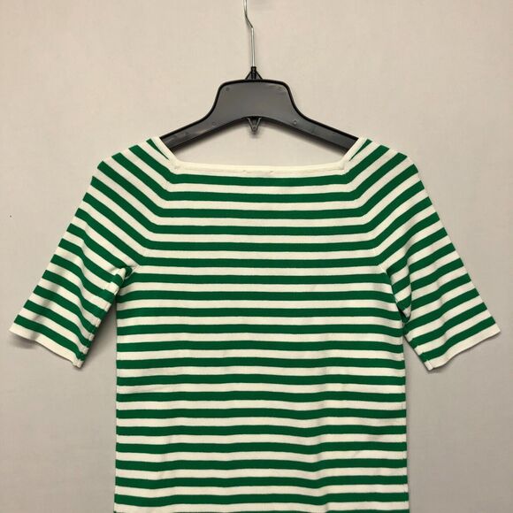 Talbots Women Short Sleeve Knit Top Shirt Blouse Size Small Striped B269 -2 - Picture 10 of 11